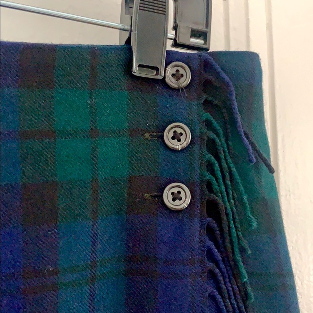 Ralph Lauren Plaid Wrap Skirt